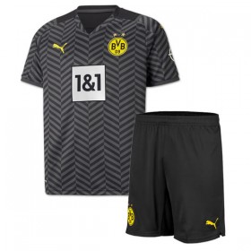 Jalkapallo Pelipaidat Borussia Dortmund Lasten Vieraspaita 2021-2022 Lyhythihainen